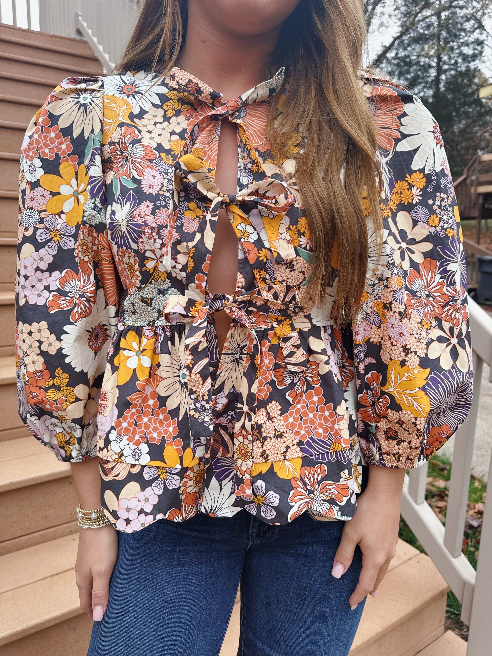 Flowers 4 Hours Top
