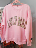 LULU MAC Camo Pink Sweatshirt