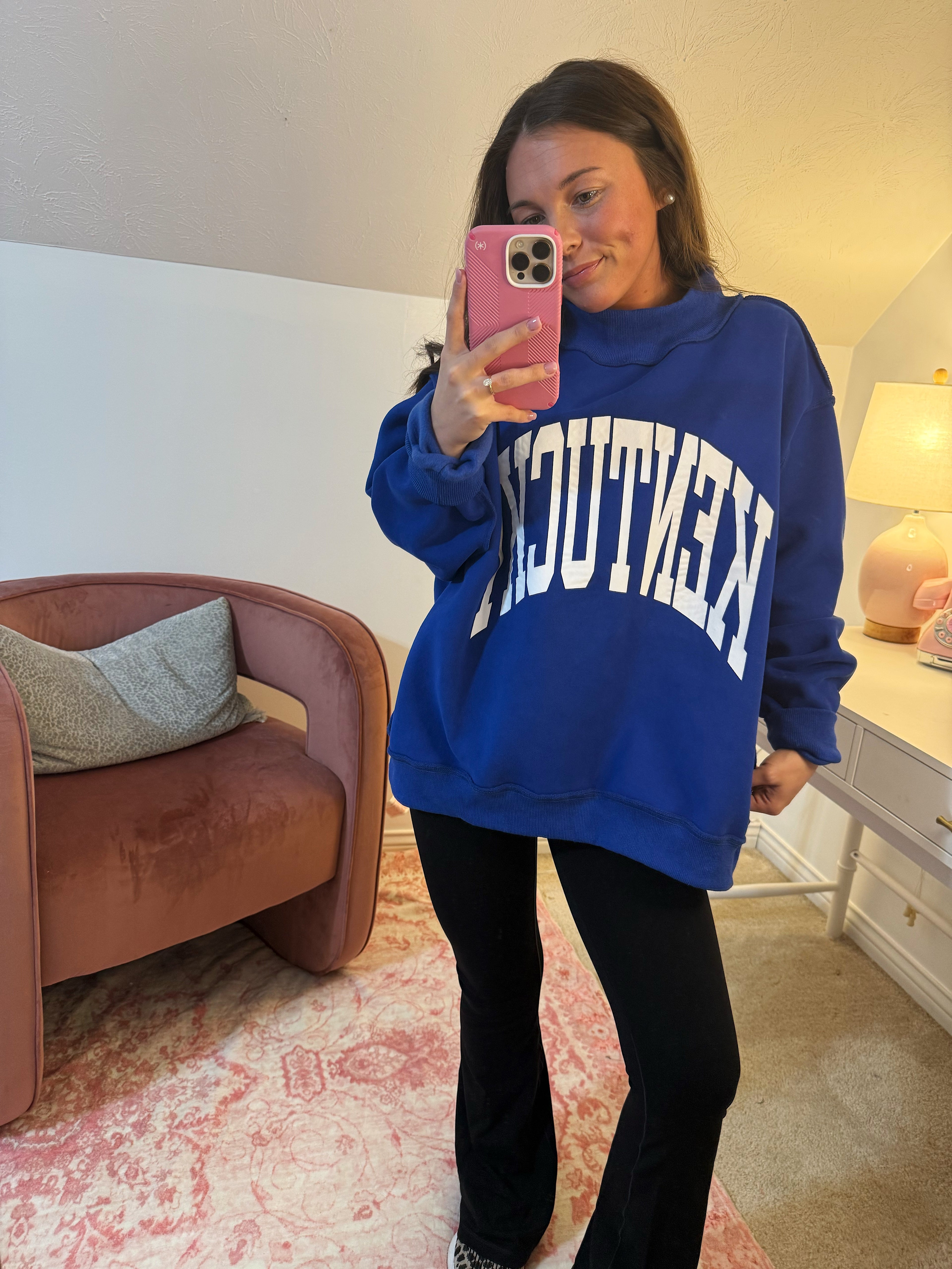 Kentucky X KY Mockneck Sweatshirt - Blue