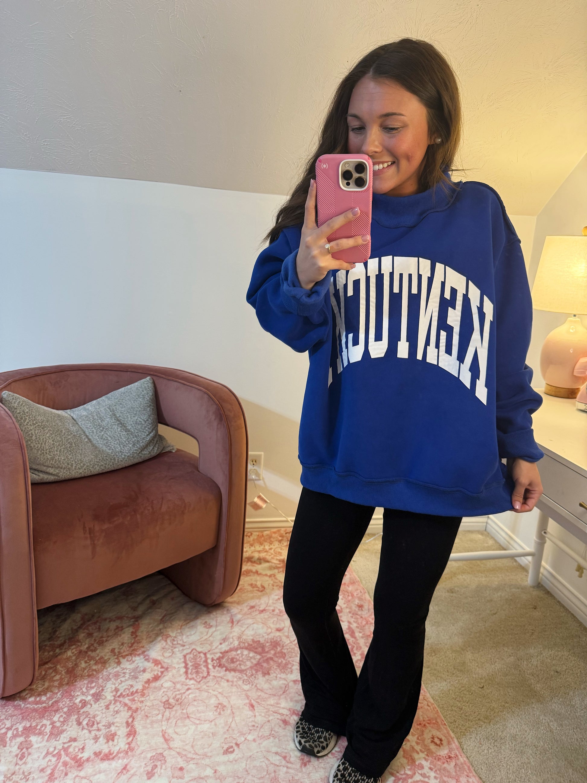 Kentucky X KY Mockneck Sweatshirt - Blue