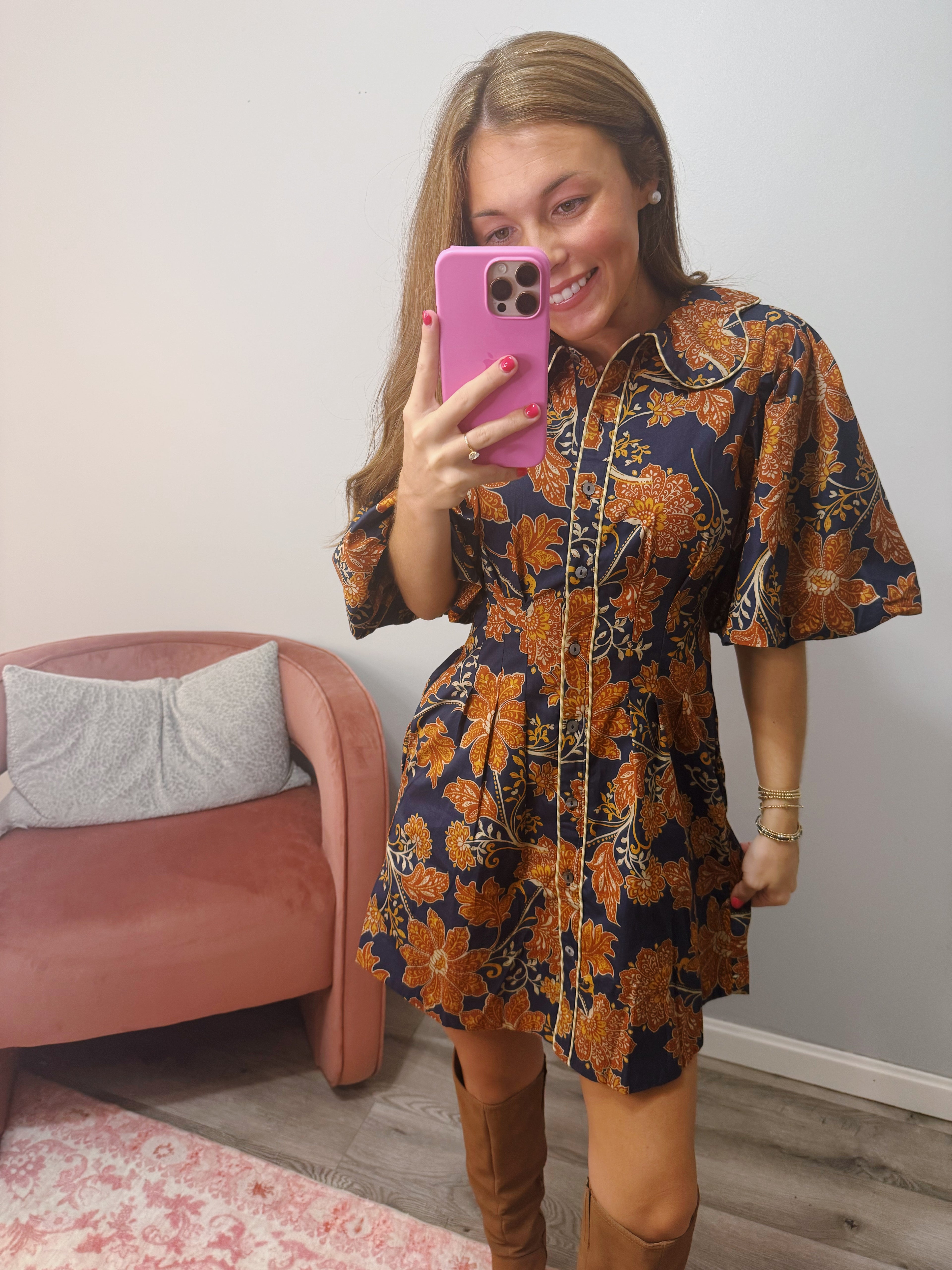 Pumpkin Spice Latte Bubble Dress