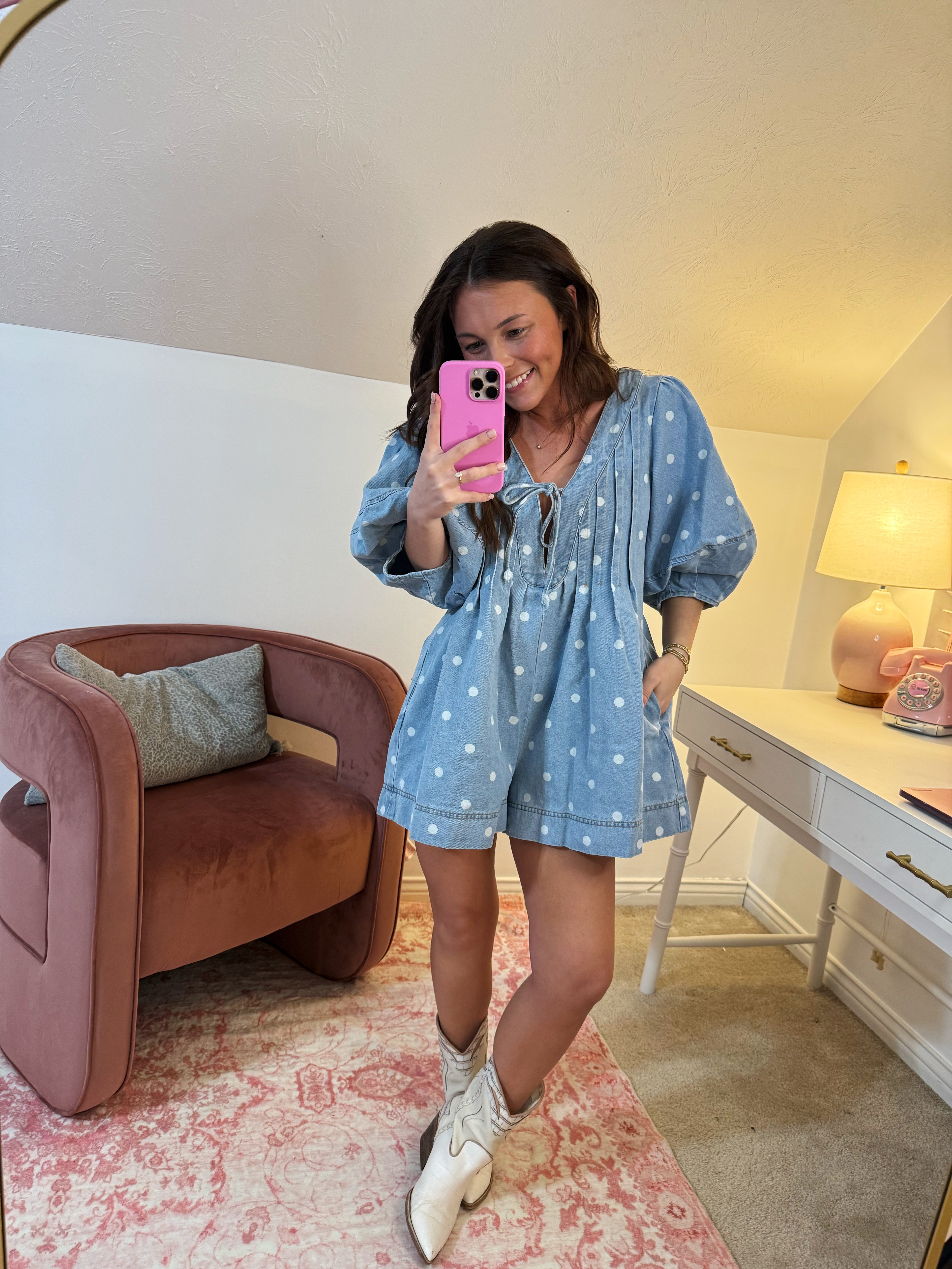 Blue Jean Baby Romper