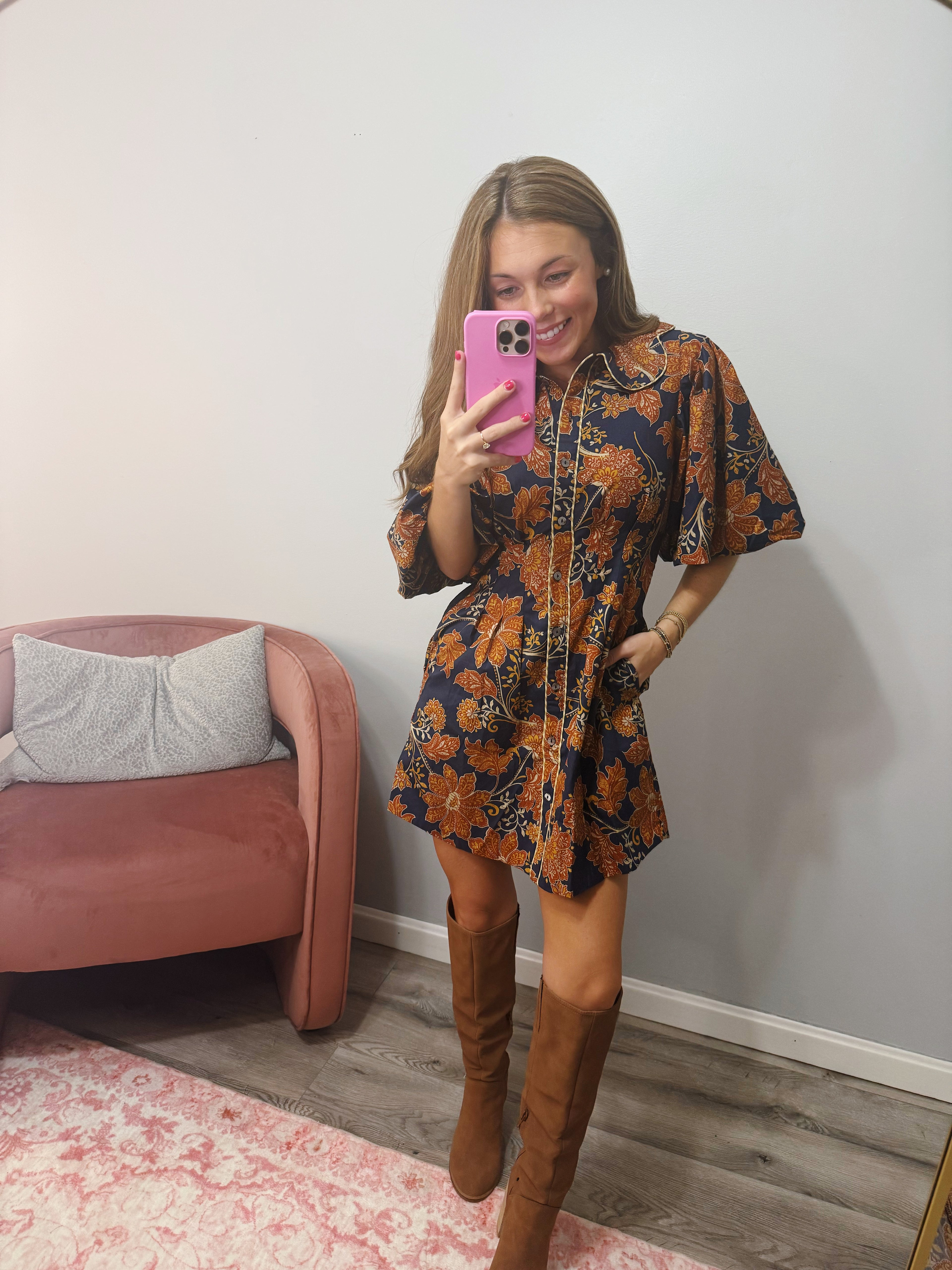 Pumpkin Spice Latte Bubble Dress