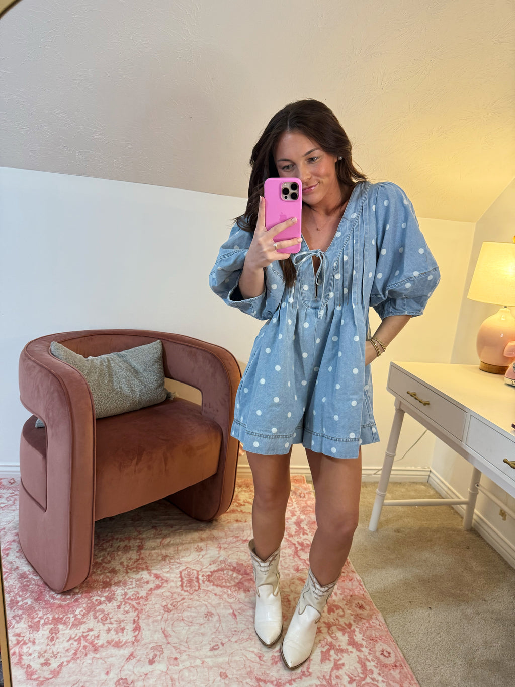 Blue Jean Baby Romper