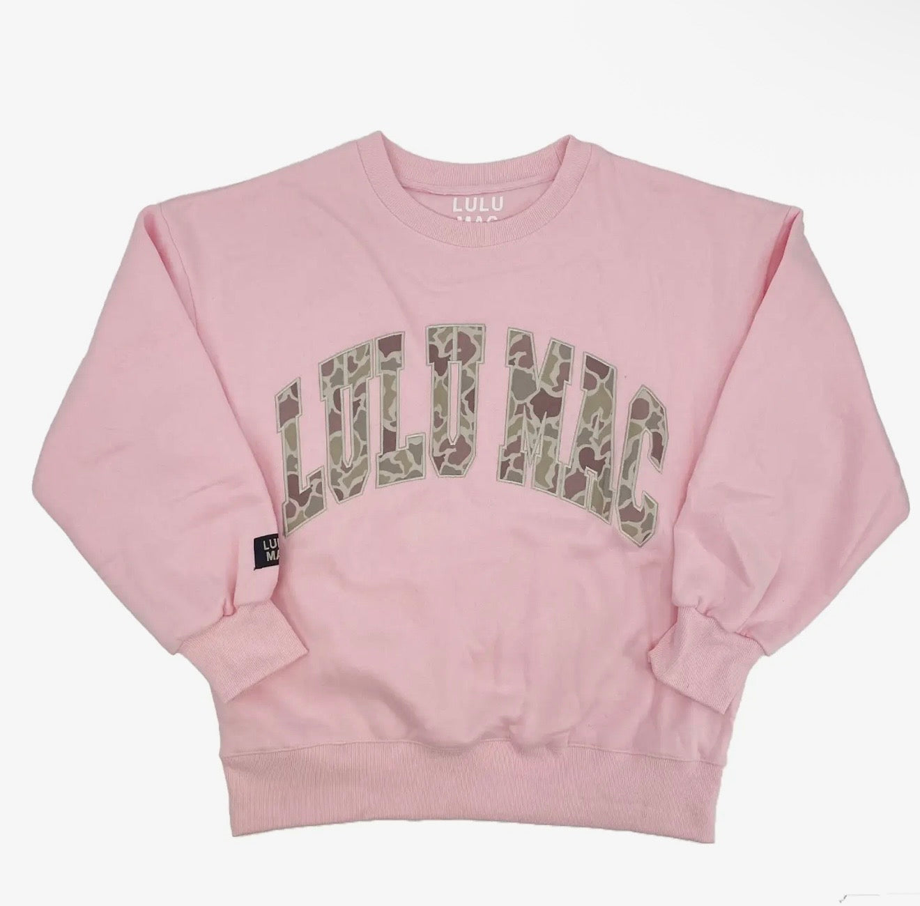 LULU MAC Camo Pink Sweatshirt PRE ORDER 7/10