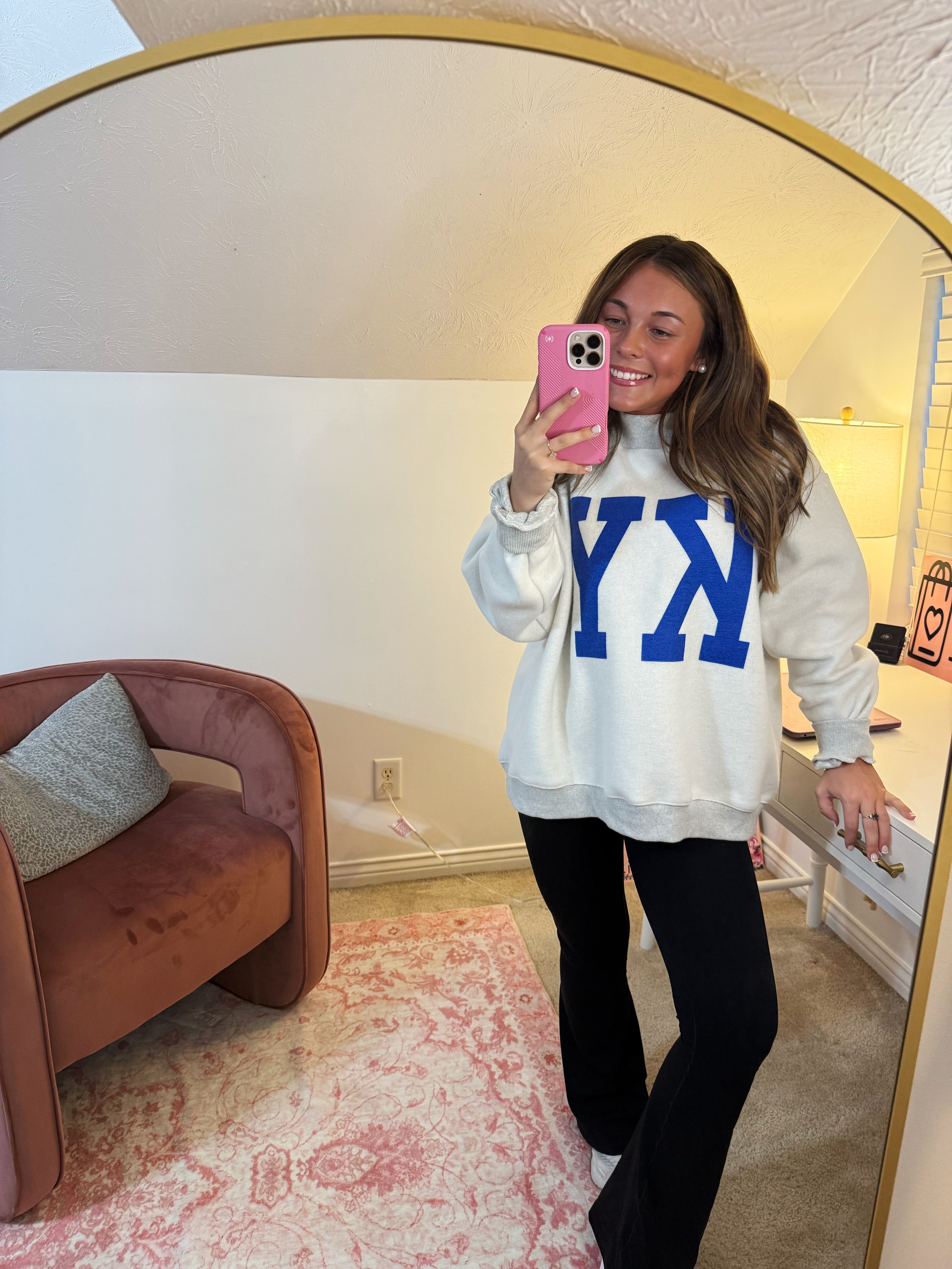 Kentucky X KY Mockneck Sweatshirt - Grey