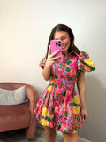 Garden Party Bubble Mini Dress