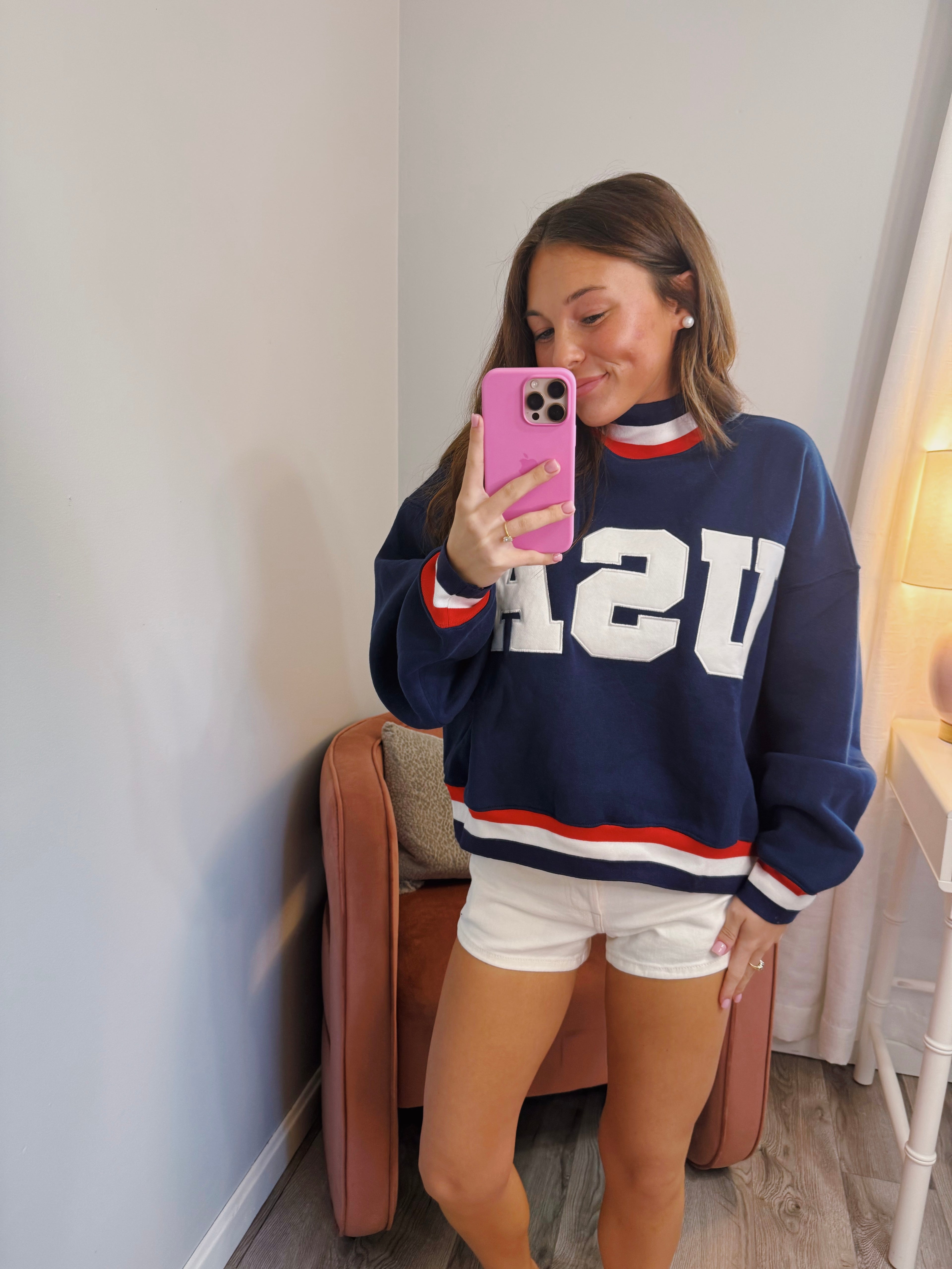 Party In The USA Mock Neck